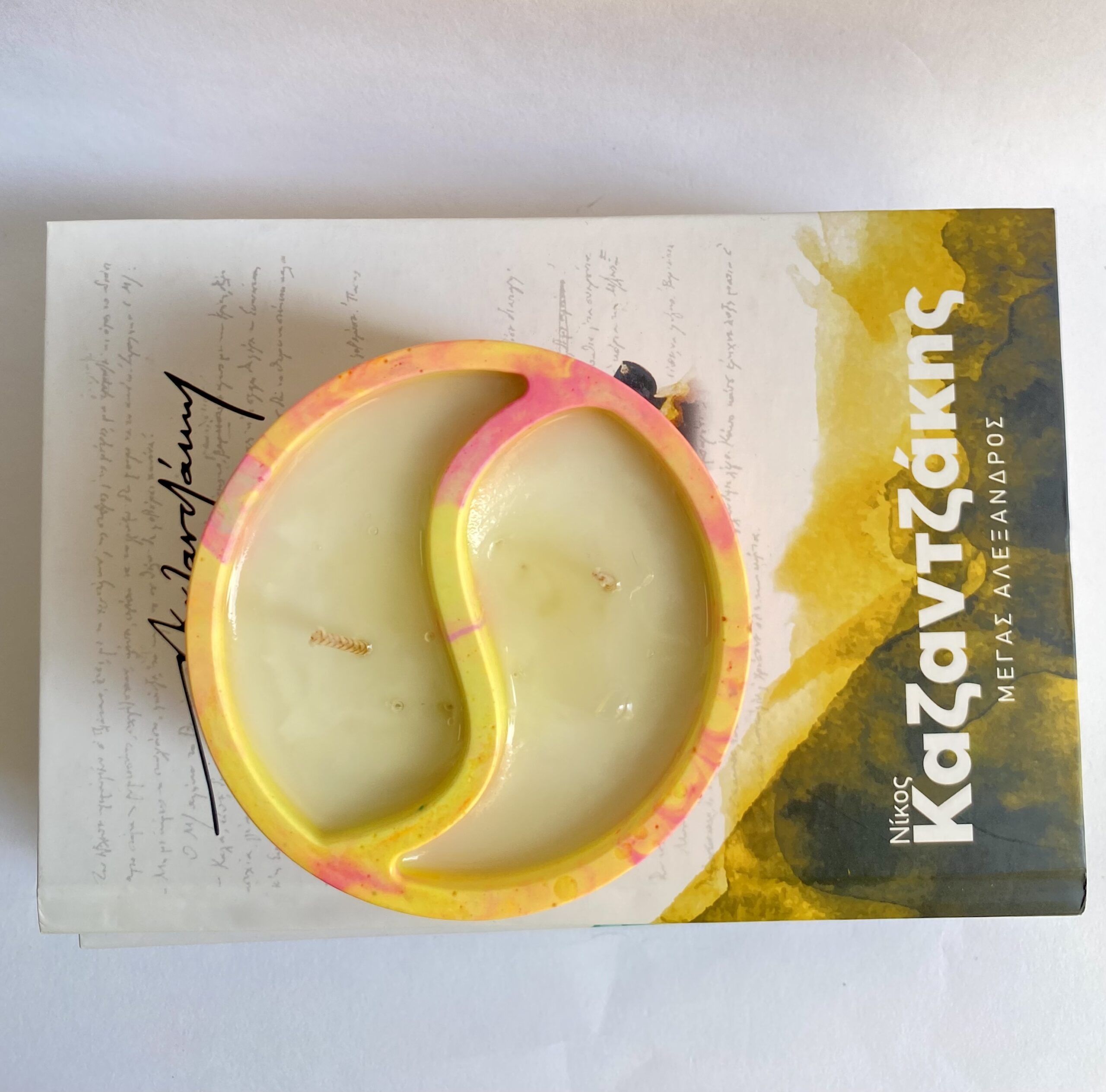 Neon αρωματικό Κερί Σόγιας Yin Yang | Apricot - Image 2